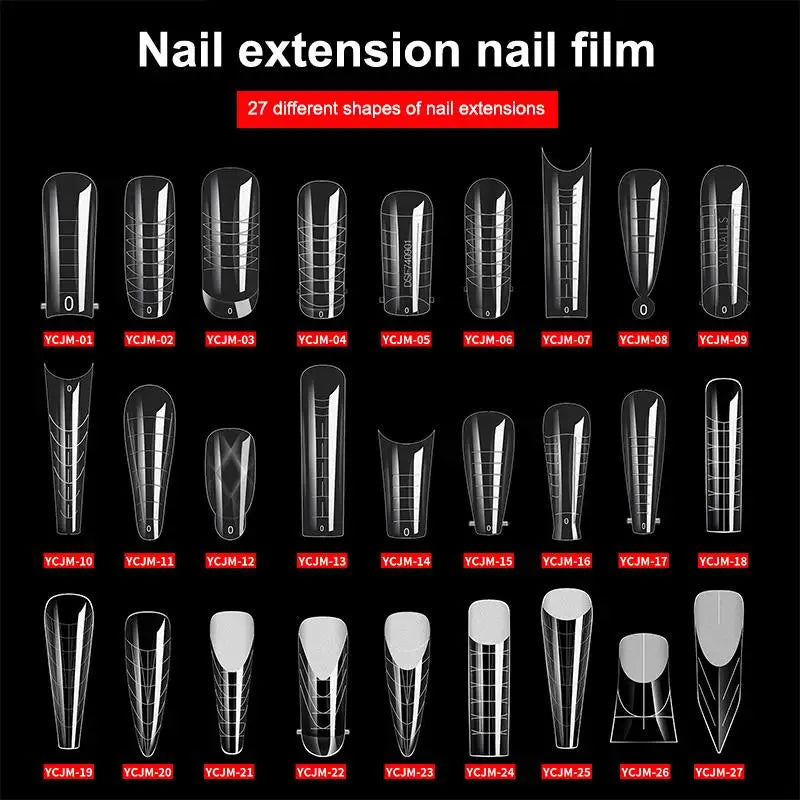 AQTOCNA Dual Form Nail Extension Tips — 120 Piece Quick Building Mold Set