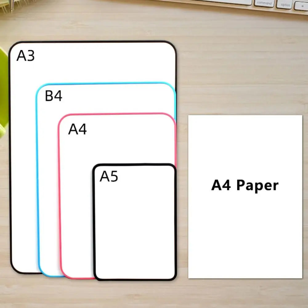 Double-Sided Dry Erase Whiteboard — Magnetic Reusable Writing Board