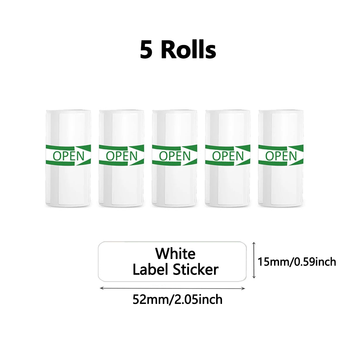 Self-Adhesive Label Stickers — Multi-Size Combo Pack for Sorting & Marking