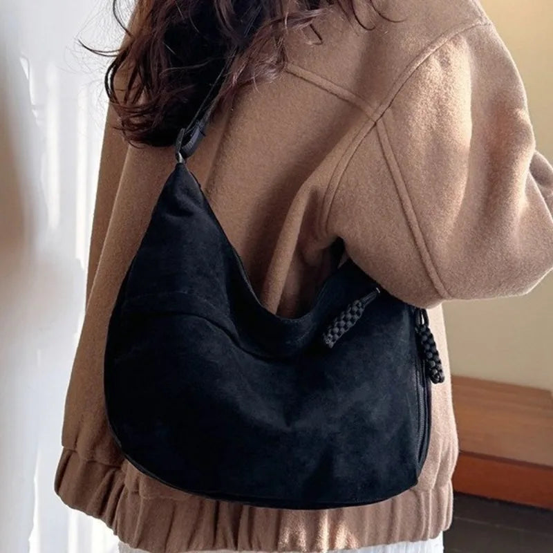 macroupta Retro Hobo Bag — Large Capacity Minimalist Shoulder Bag