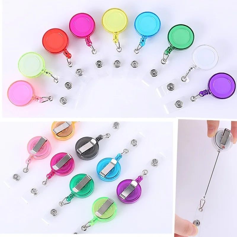 pelsone Retractable Badge Reel — Durable ID Holder Clip for Staff and Professionals