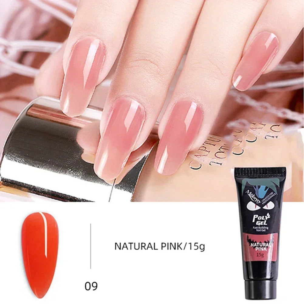 Poly Nail Gel Extension Set — Quick Building Manicure Kit