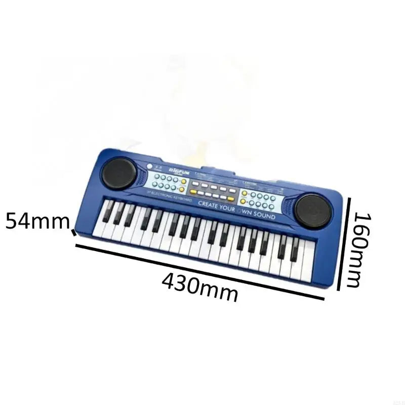 Foldable Kids Musical Keyboard — Portable Piano Toy with Microphone
