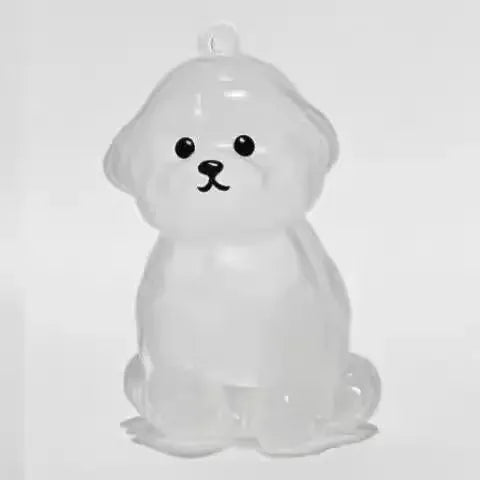 Pet Hair Memorial Keepsake Capsule — Transparent Keychain Pendant for Pet Lovers