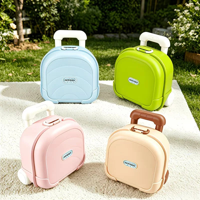 Telescopic Handle Travel Suitcase — Durable ABS Material for Commuting