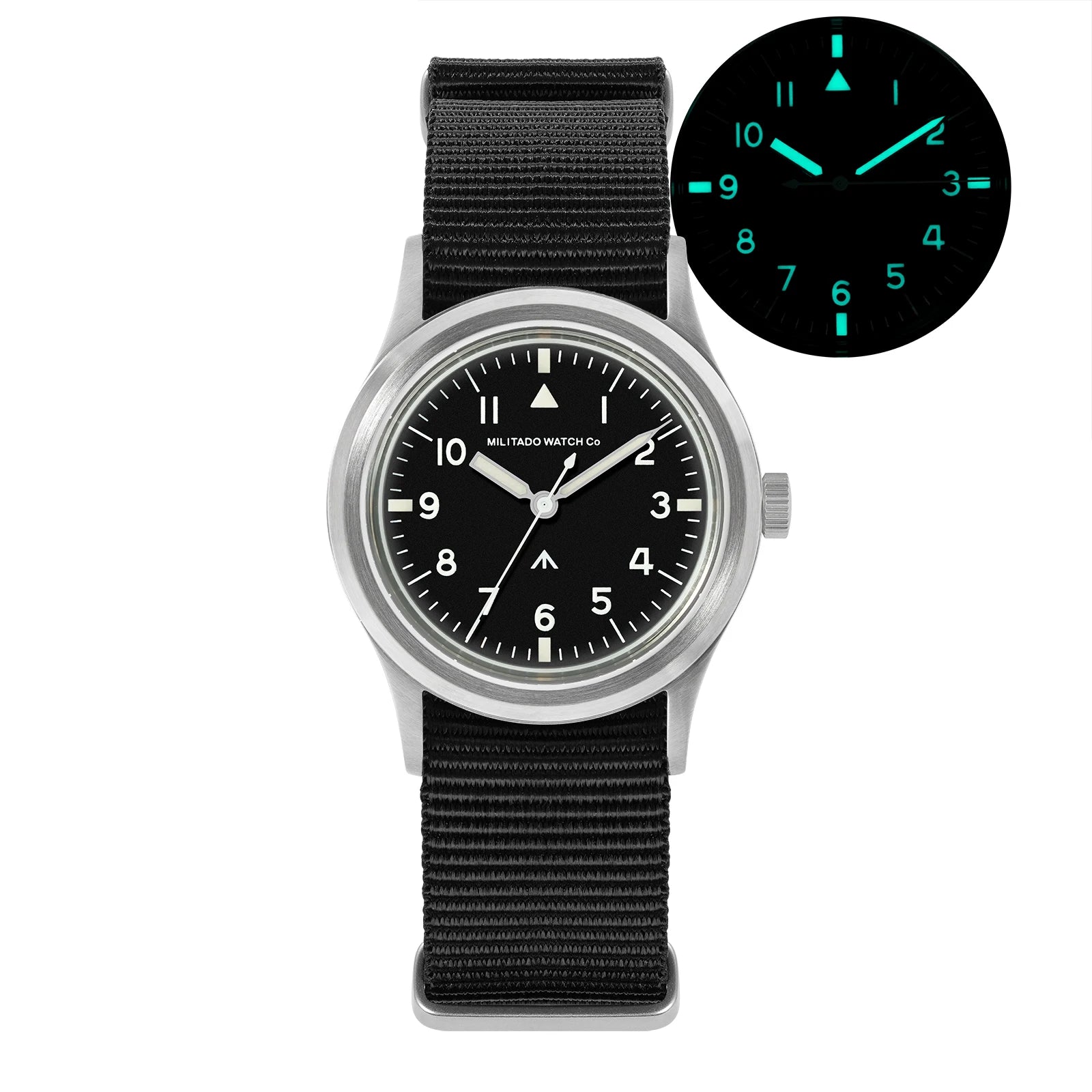Militado ML14 36mm Military Watch — Sweep Second Quartz Movement