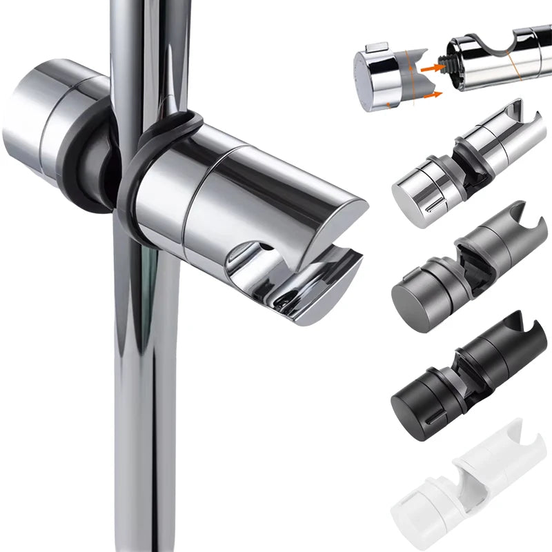BAIHUAN Universal Shower Head Holder — Adjustable Slide Bar Bracket