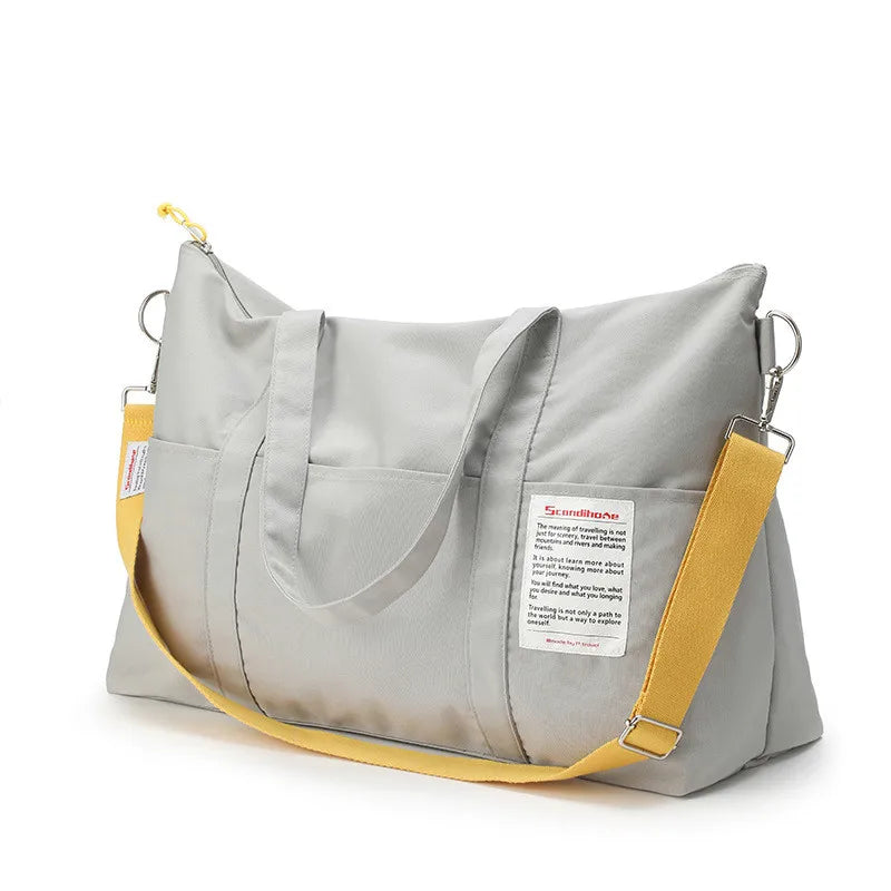 Large Capacity Canvas Duffel Bag — Waterproof Sports & Travel Tote