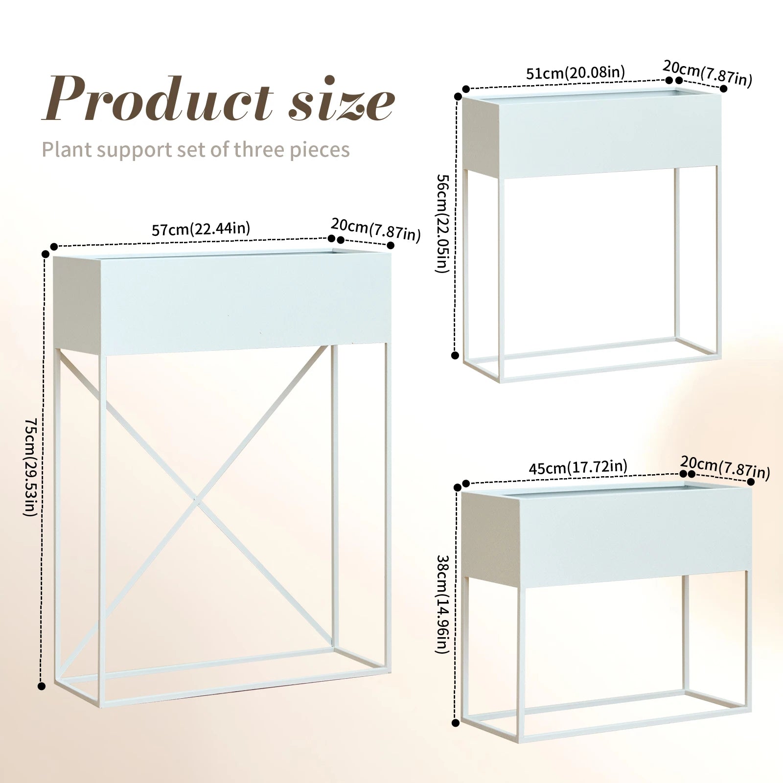 3-Piece Metal Raised Garden Bed — Elevated Tiered Planter with Legs