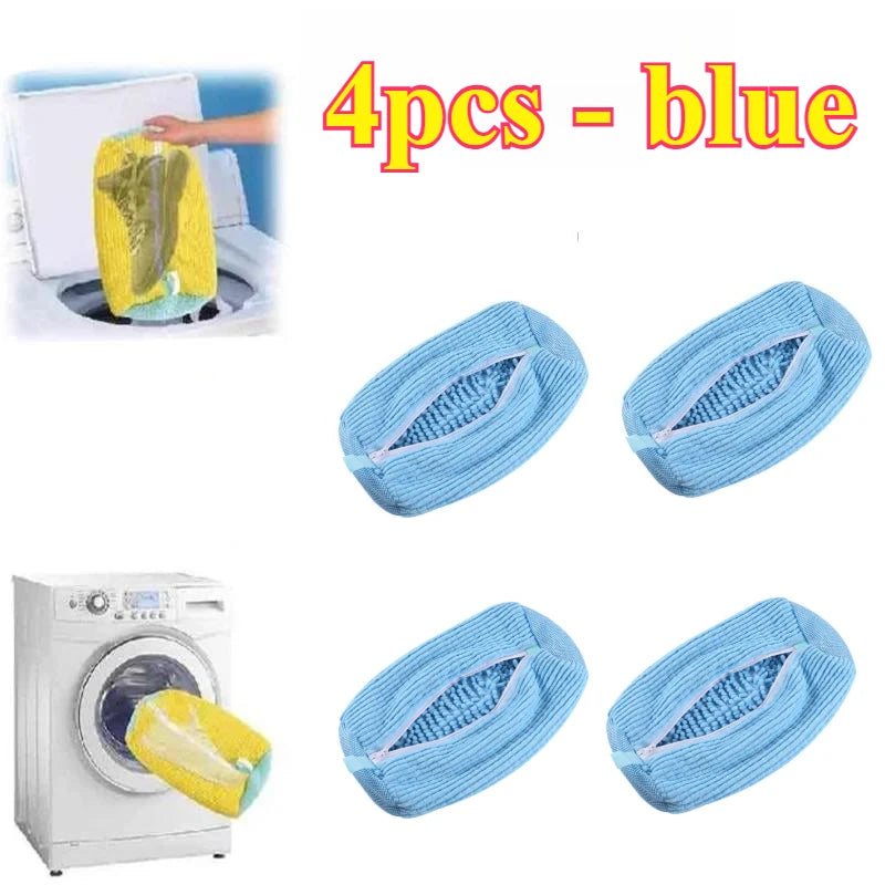 Machine Washable Shoe Laundry Bag — Durable Polyester Protector with Adjustable Strap