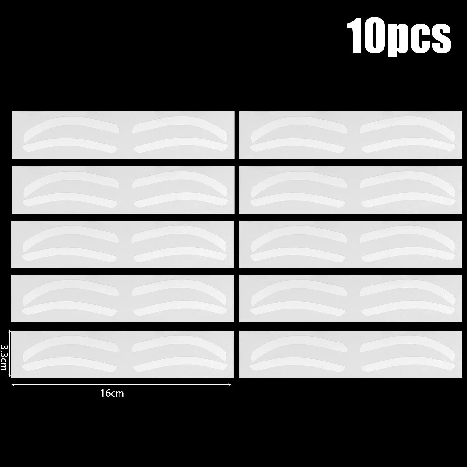 Disposable Eyebrow Stencil Stickers — Easy Brow Shaping Makeup Tools