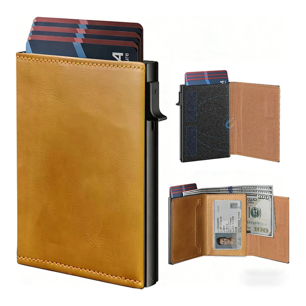 FZCSPEED Slim Pop-Up Wallet — RFID Blocking Aluminum Card Holder