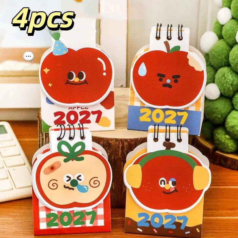 TPXCKz 2027 Mini Desk Calendar — Portable Daily Planner for Home and Office