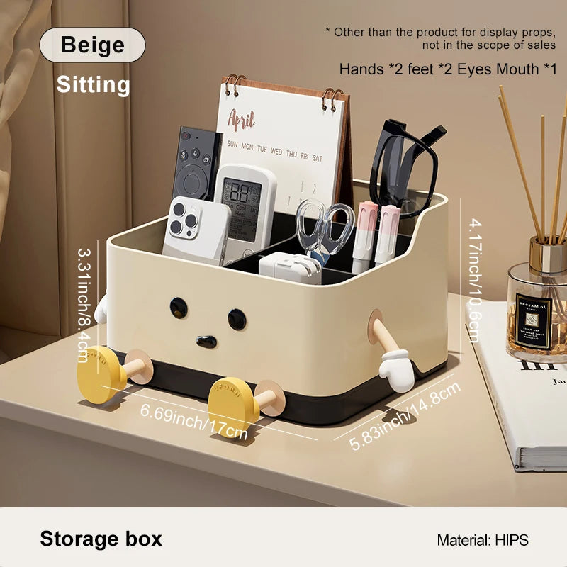 Desktop Storage Organizer — Multi-Compartment Stationery Sorting Box