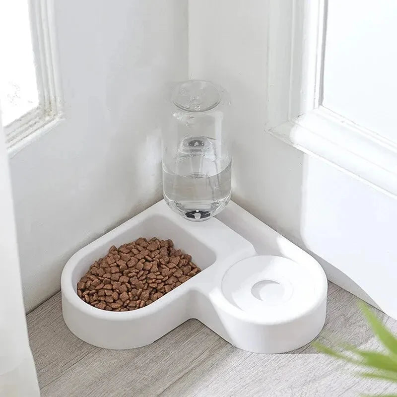 Multi-Functional Pet Feeding Bowl — Dual Water and Food Station
