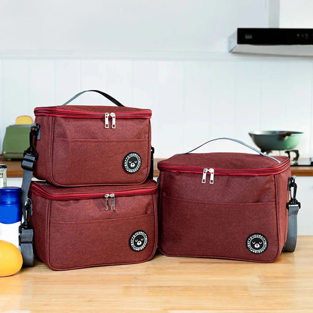 Insulated Lunch Bag — Waterproof Thermal Food Container with Shoulder Strap