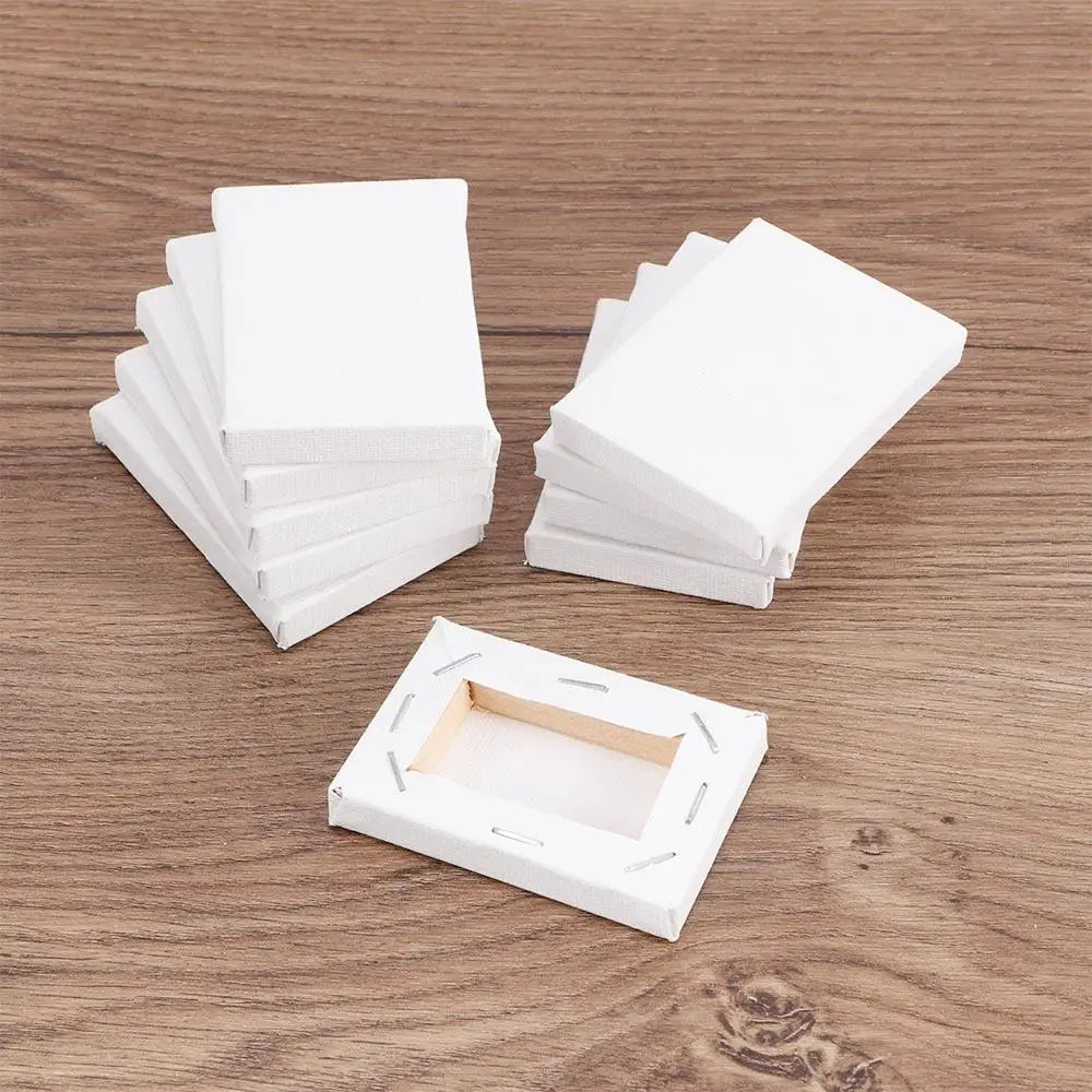 Mini Stretched Canvas Boards — Primed White Cotton for Oil and Acrylic Painting