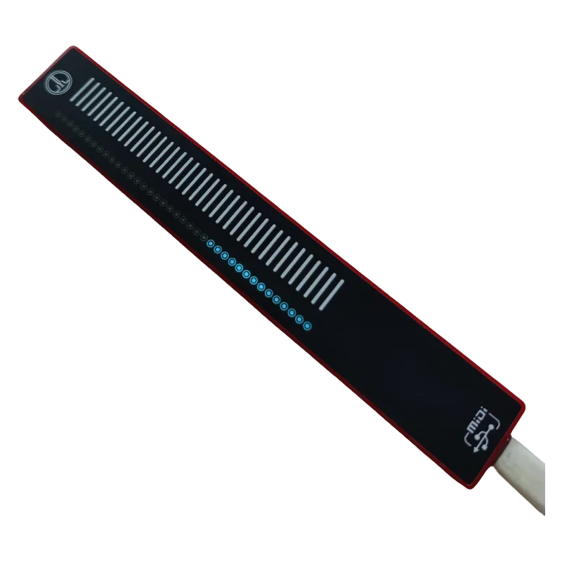 USB MIDI Sliding Touch Music Controller — LED Sync Volume & Playback Tool