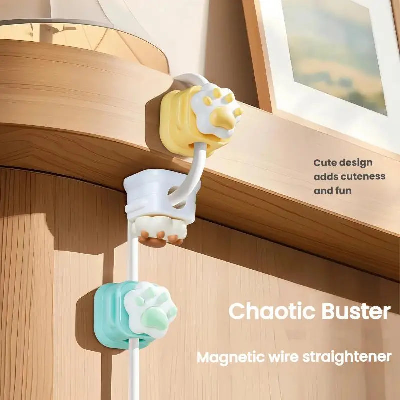 Desktop Cable Organizer Clips — Self-Adhesive Cord Management for Office