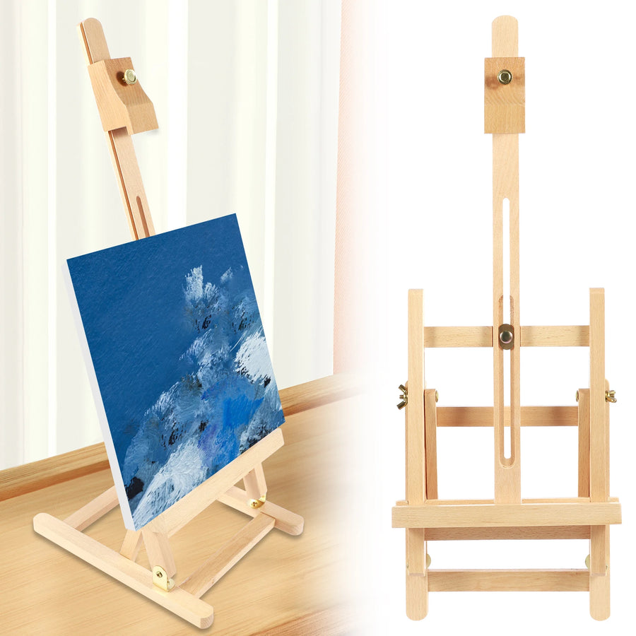 Wooden Desktop Art Easel — Foldable Portable Sketching Stand