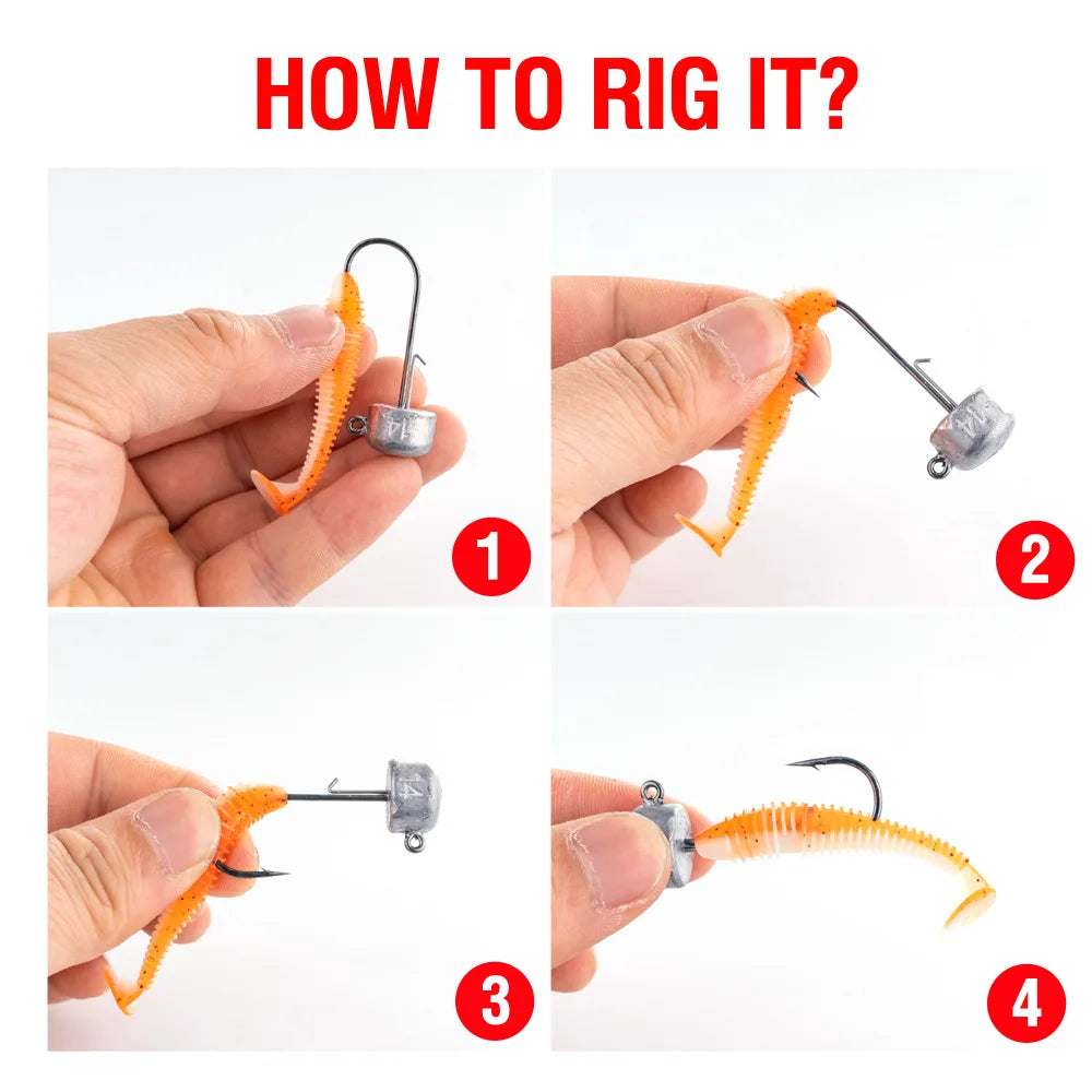 YIYUEQIANLI Ned Rig Jig Heads — High Carbon Steel Mushroom Hooks