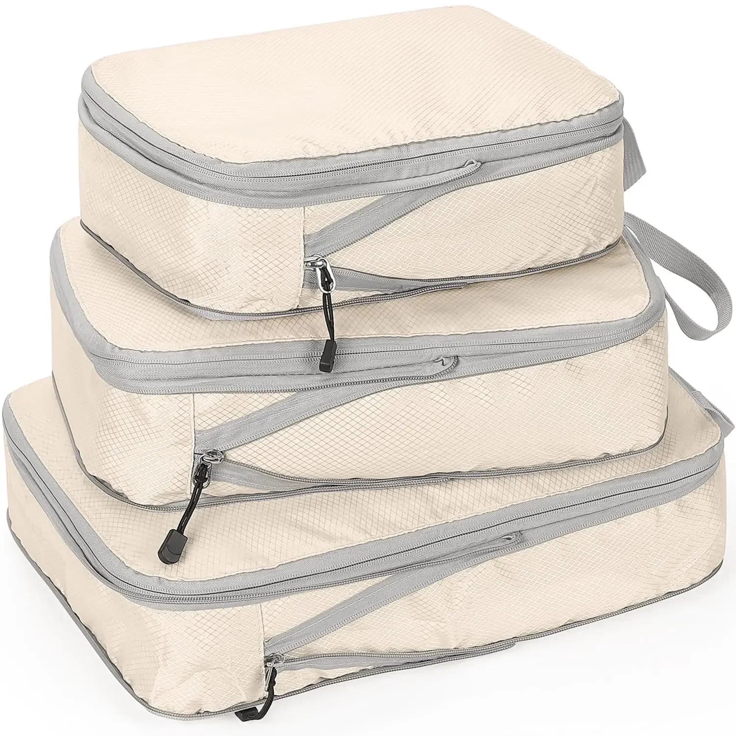 Travel Luggage Organizer Set — Compression Packing Cubes for Suitcases