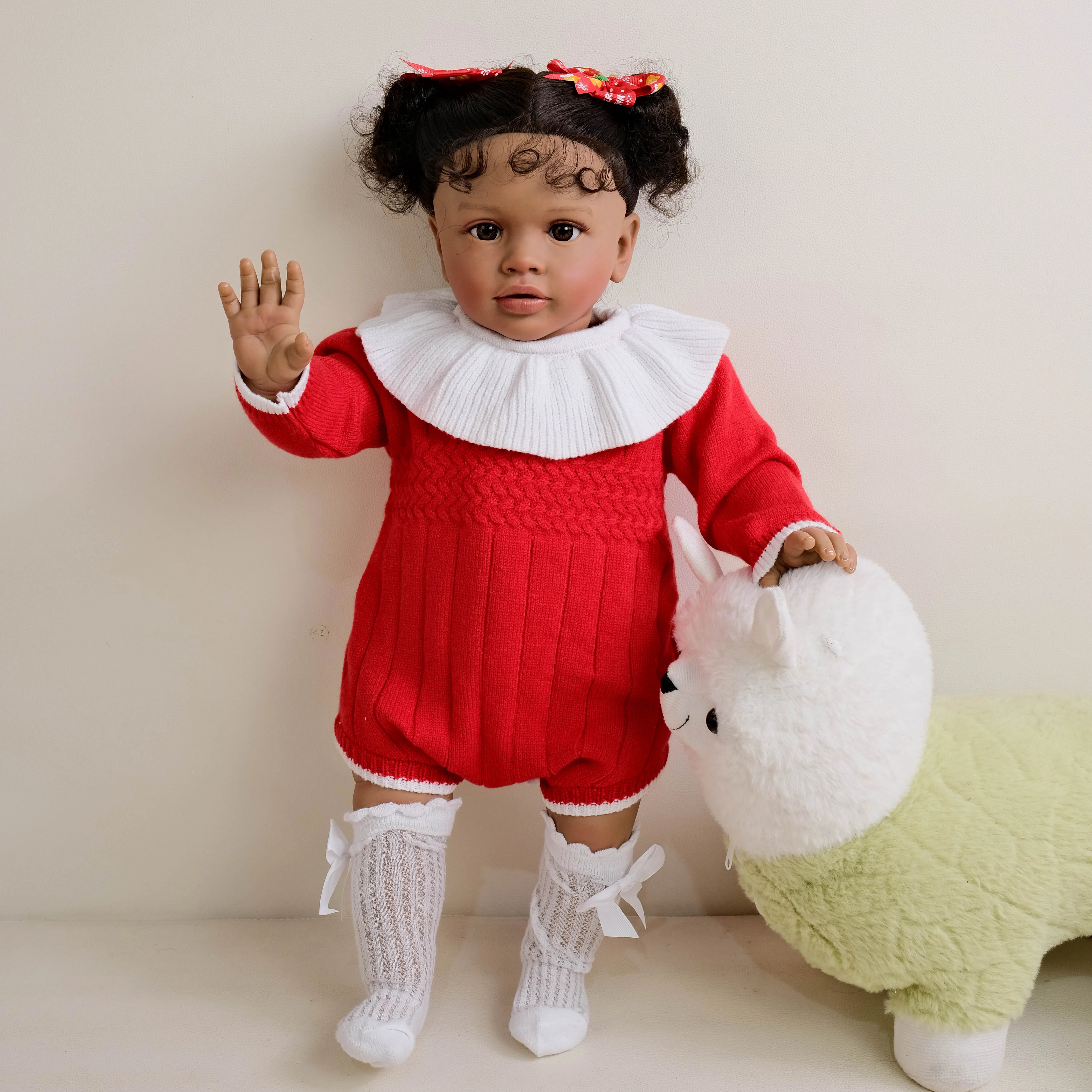 NPK Lifelike Reborn Toddler Doll — 26 Inch Soft Touch Dark Skin Baby