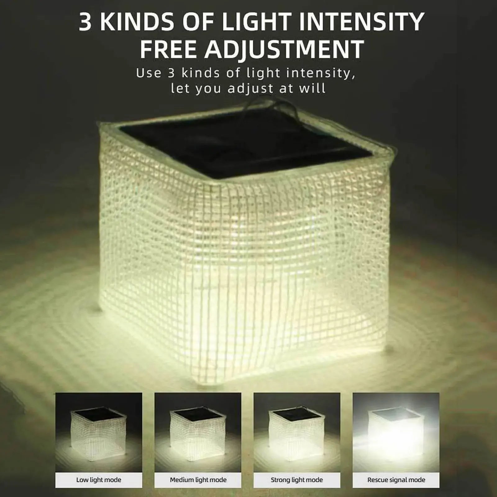 HOMEFISH Solar Camping Light — Portable Inflatable Lantern for Outdoor Adventures