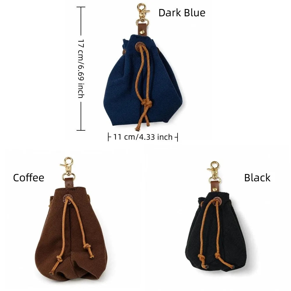 Portable Pet Snack Bag — Hands-Free Canvas Treat Pouch for Training