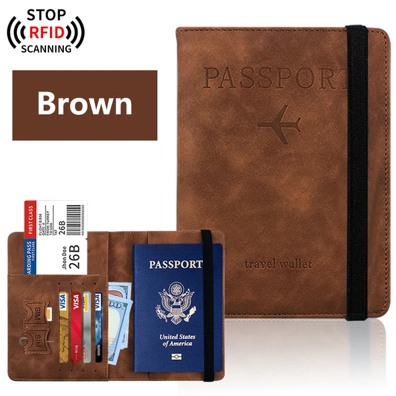 RFID Blocking Passport Holder — Secure Travel Document Organizer