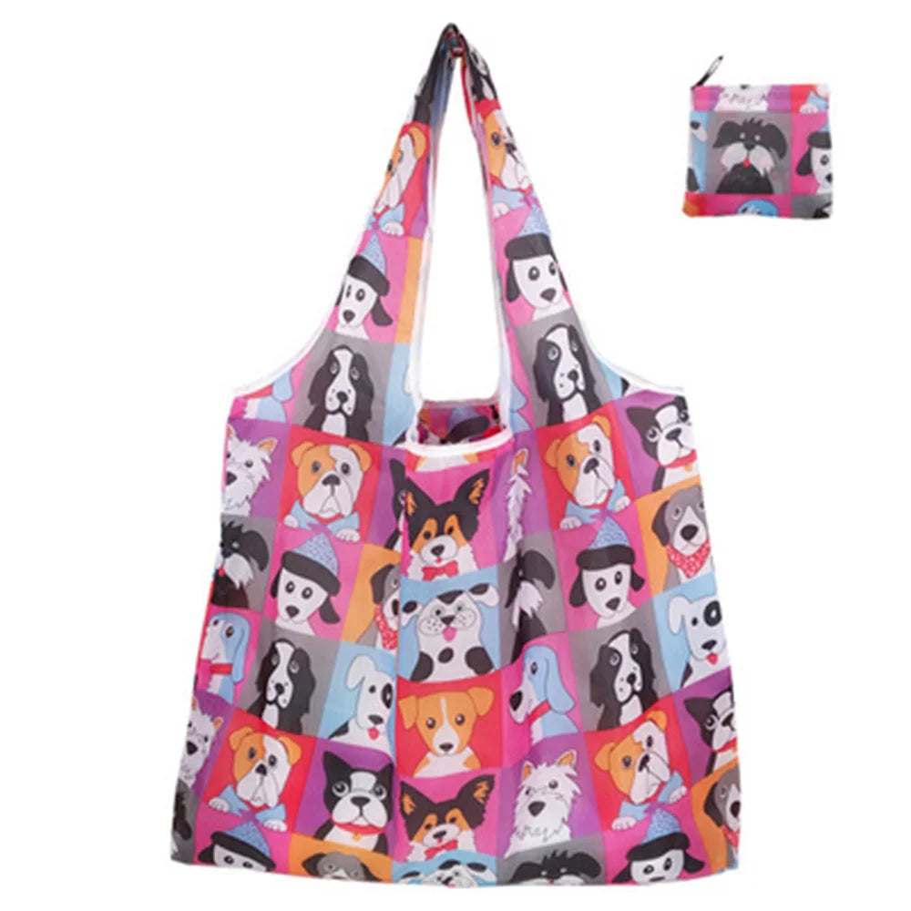 Reusable Foldable Tote Bag — Large Capacity Eco-Friendly Grocery Bag