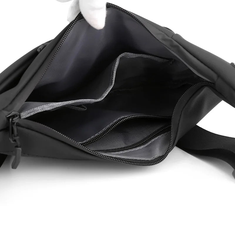 Nylon Sling Chest Bag — Compact Crossbody Messenger for Men