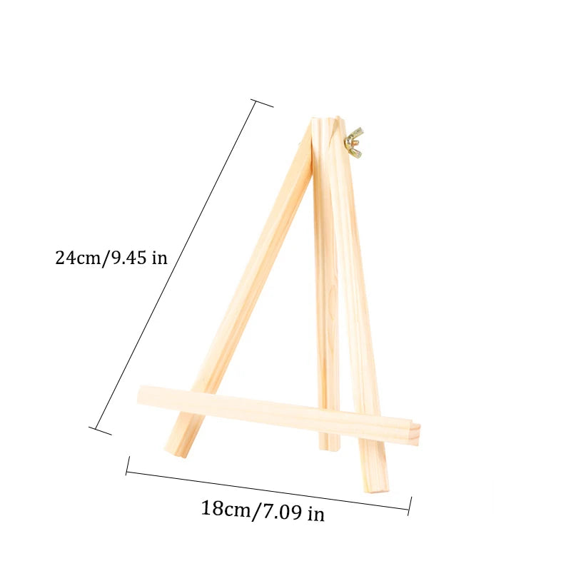 Wooden Desktop Easel — Foldable Adjustable Display Stand for Art & Decor