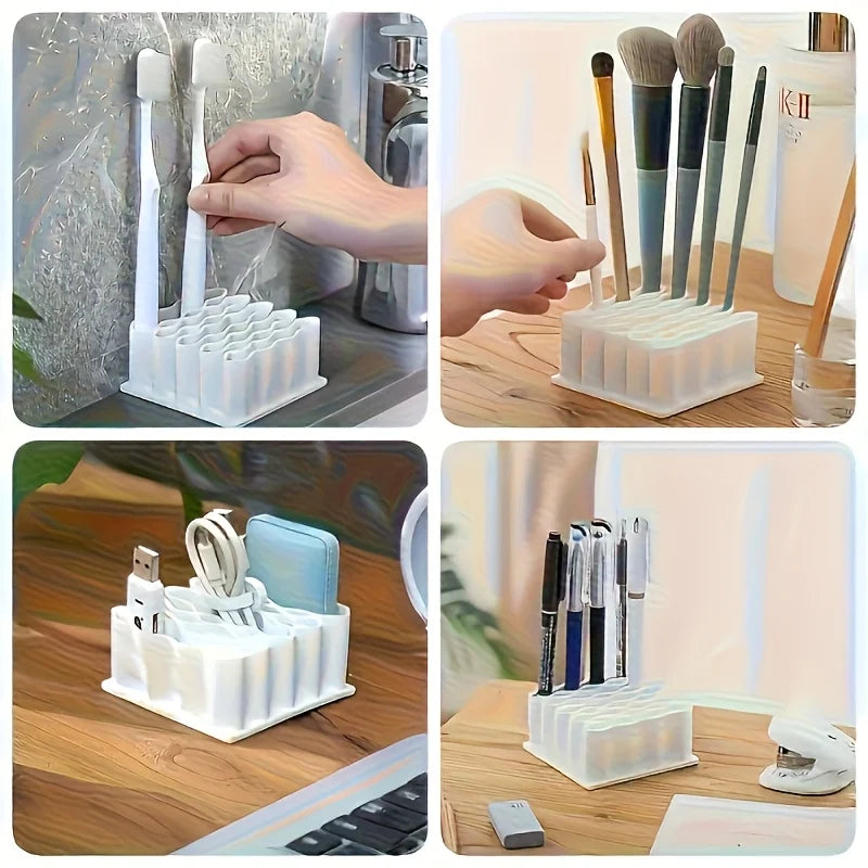 32-Compartment Desktop Storage Box — Space-Saving Organizer for Small Items