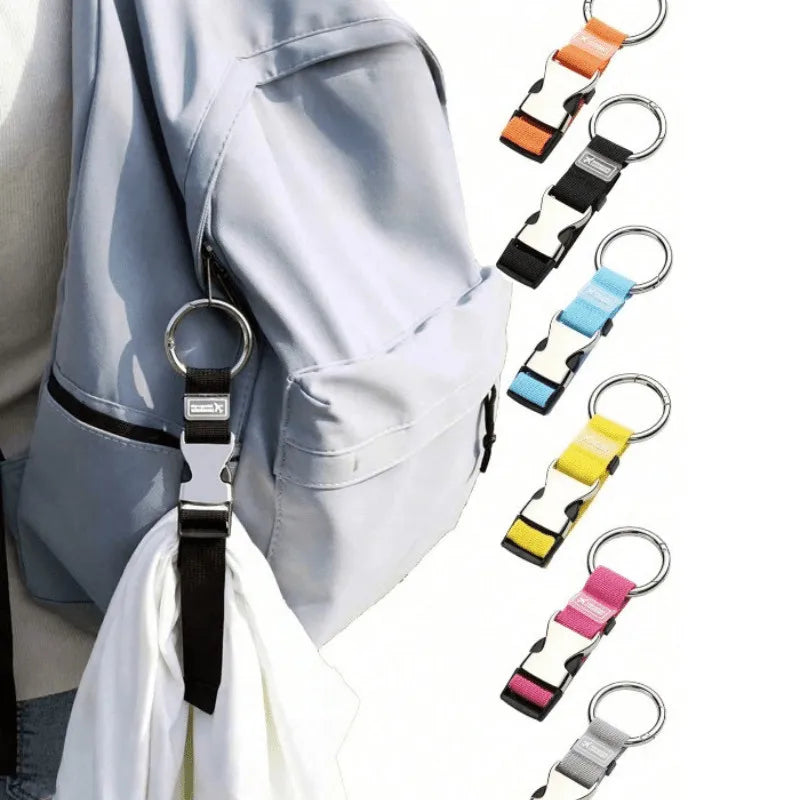 Adjustable Travel Luggage Strap — Portable Detachable Hook for Bags