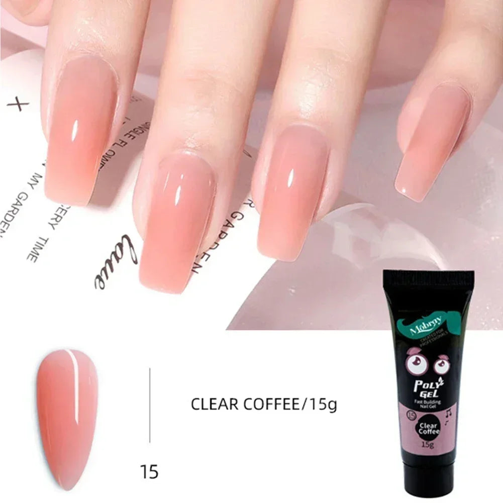 Poly Nail Gel Extension Set — Quick Building Manicure Kit