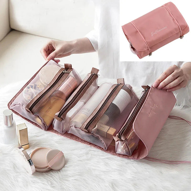 Large Capacity Travel Cosmetic Bag — Multifunction Toiletries Organizer