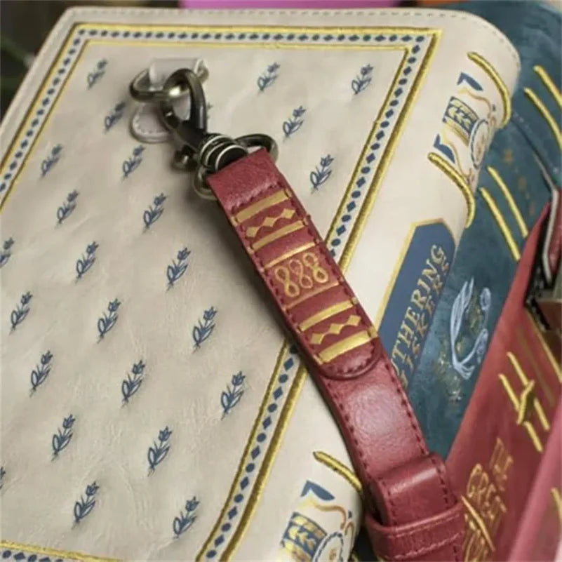 Vintage Stacked Book Novelty Handbag — Unique Literary Crossbody Bag