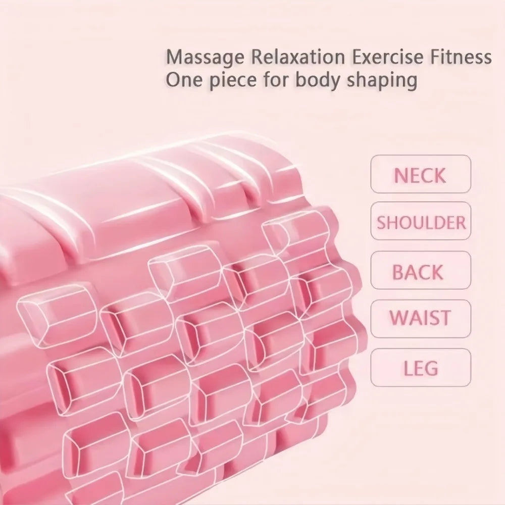 Hollow Foam Yoga Roller — Muscle Massage and Stretching Tool