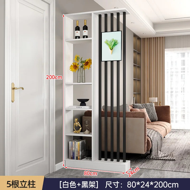 Modern Simple Room Divider — Elegant Wood Entrance Screen & Partition