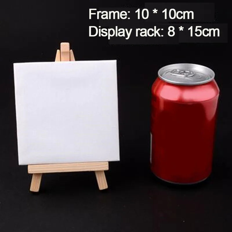 Miniature Blank Painting Canvases — Small Wooden Art Surface for Creative Projects