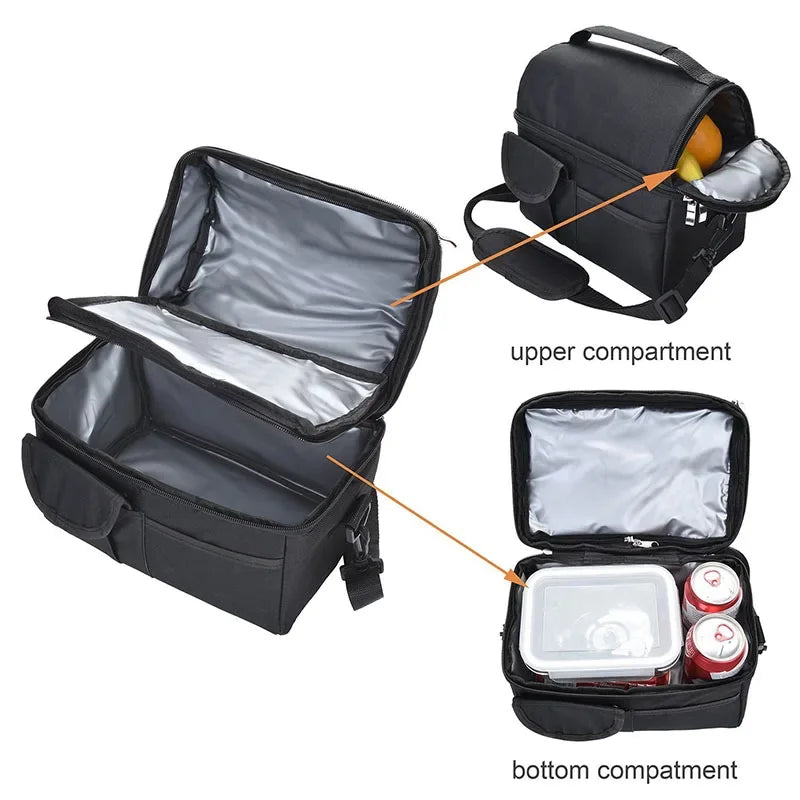 Insulated Thermal Lunch Bag — Leakproof Cooler for Work and Travel