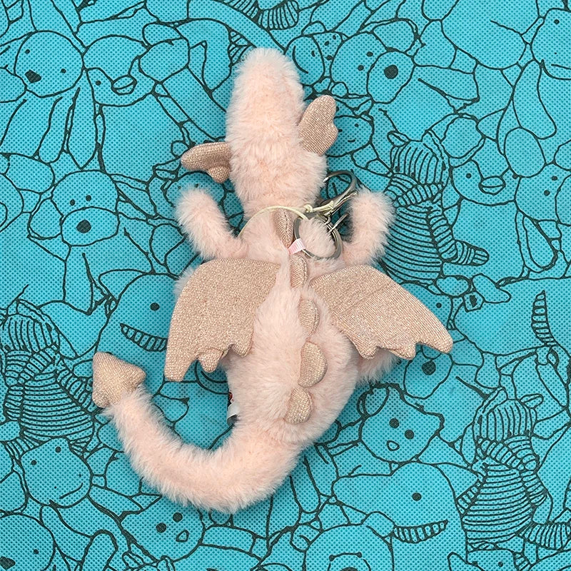 Assorted Plush Keychain Charms — Cute Animal & Food Bag Accessories