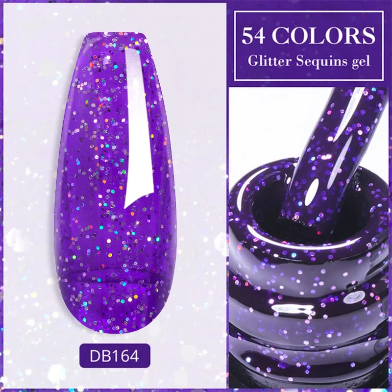 Mtssii Reflective Glitter Gel Nail Polish — Sparkling Holographic Effect