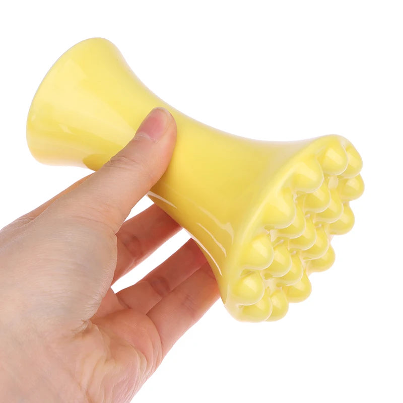 YOVIP Yellow Ceramic Gua Sha — Facial and Body Massage Tool