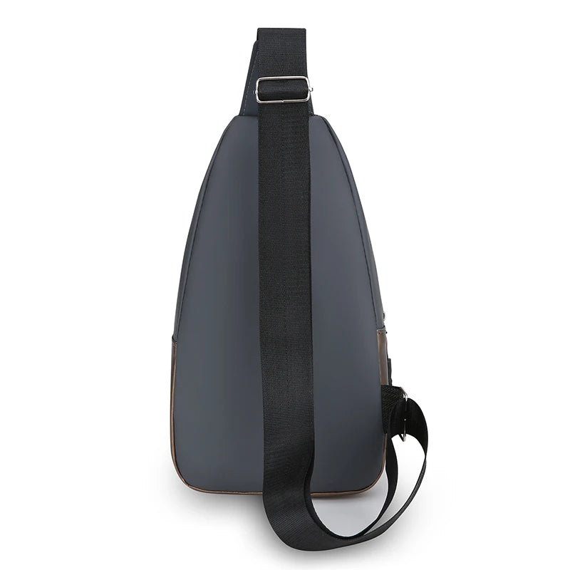 Splicing Style Sling Chest Bag — Lightweight Multi-Pocket Crossbody Pack