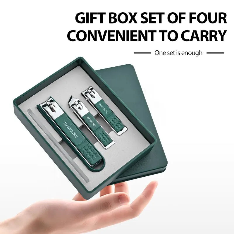 Nail Clipper Set — 4-Piece Stainless Steel Pedicure Kit