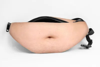 Realistic Fake Big Belly Waist Pack — Funny Prank Prop for Costumes