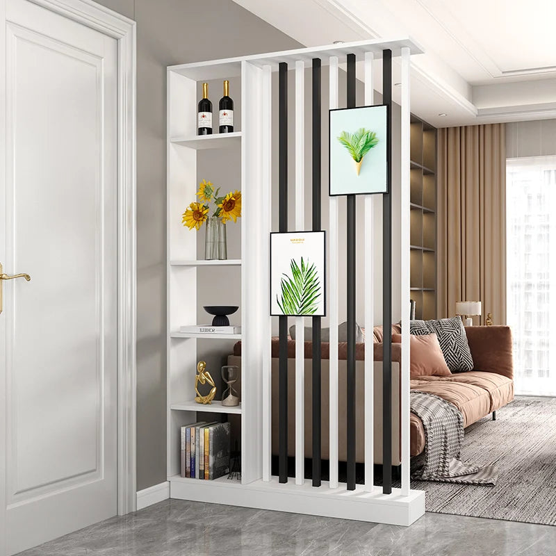 Modern Simple Room Divider — Elegant Wood Entrance Screen & Partition