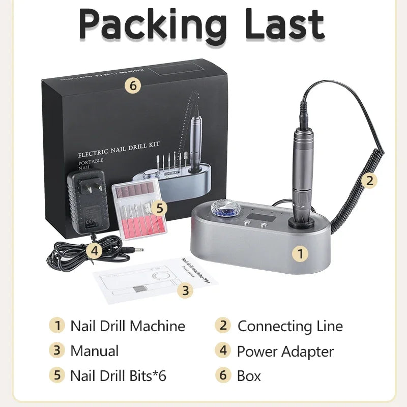 Houselin Professional Nail Drill — 40000RPM Electric Manicure Machine